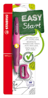 Vulpotlood STABILO Easyergo HB 3.15mm linkshandig roze/lila incl puntenslijper blister à 1 stuk