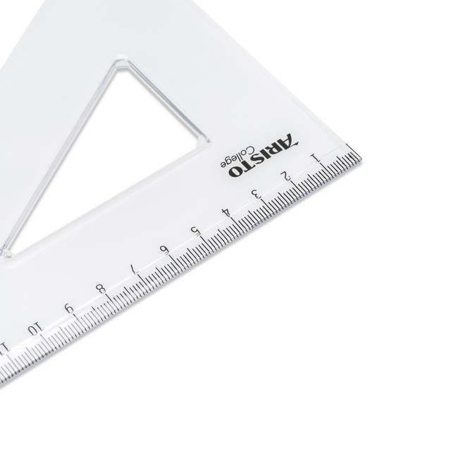 Driehoek Aristo 23620 200mm 30/60graden transparant – foto 4