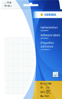 Etiket HERMA 2310 8x12mm wit 3840 stuks
