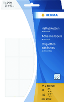 Etiket HERMA 2450 25x40mm wit 512 stuks