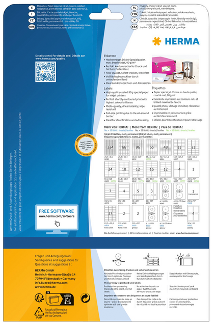 Etiket HERMA 4823 96.5x42.3mm wit 300 stuks – foto 2