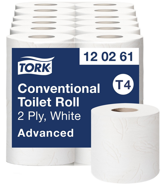 Toiletpapier Tork T4 Advanced 2-laags 493 vel wit 120261 – foto 2