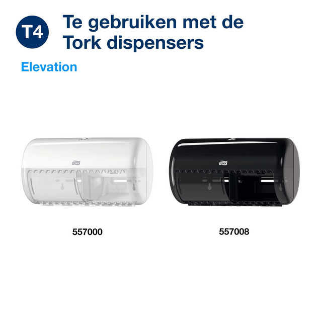 Toiletpapier Tork T4 Advanced 2-laags 493 vel wit 120261 – foto 4