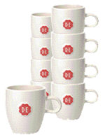 Kopje Douwe Egberts Lungo 180ml wit