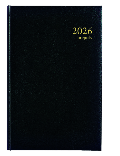 Agenda 2026 Brepols Saturnus Lima 2dagen/1pagina zwart
