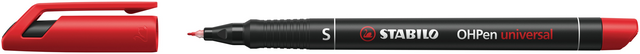 Viltstift STABILO OHpen 841/40 permanent rond superfijn rood