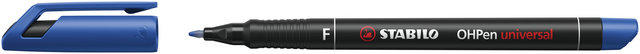 Viltstift STABILO OHpen 842/41 permanent rond fijn blauw