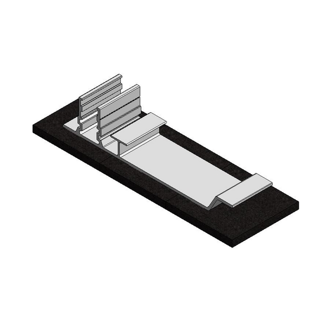 Alu. paneelondersteuning achtervoet ValkPro+ (basis)