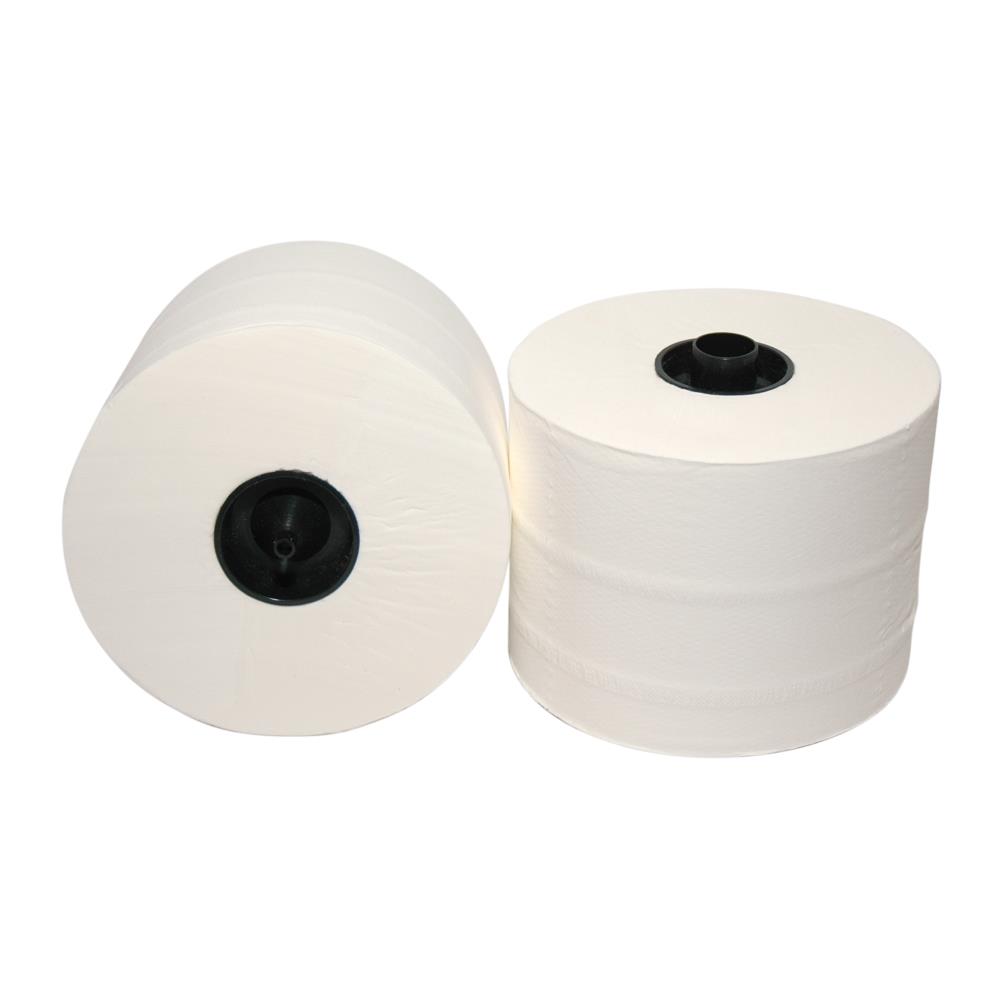 Toiletpapier met dop cellulose wit 3-laags 36 rol à 65 mtr