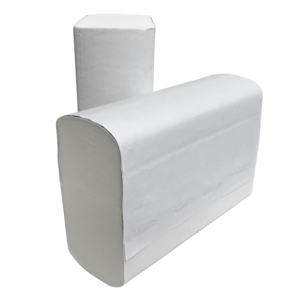 Handdoekpapier M-fold cellulose soft tech wit 2-laags 20,3x32 cm doos 20 bundels à 100 vel