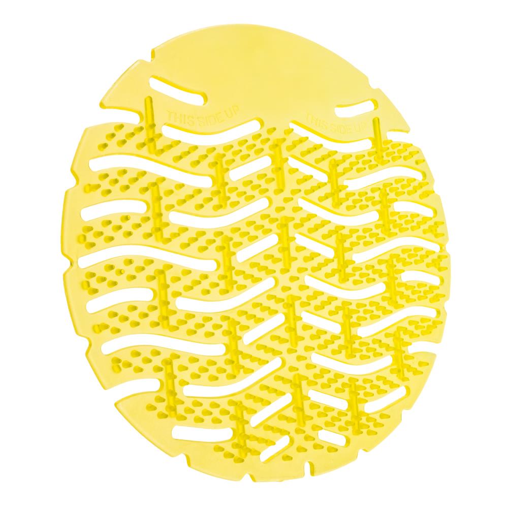 Urinoir matjes, lemon/geel, met antispat haartjes