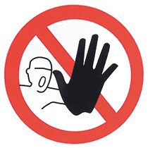 Sticker Verboden toegang