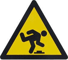 Sticker Struikelgevaar