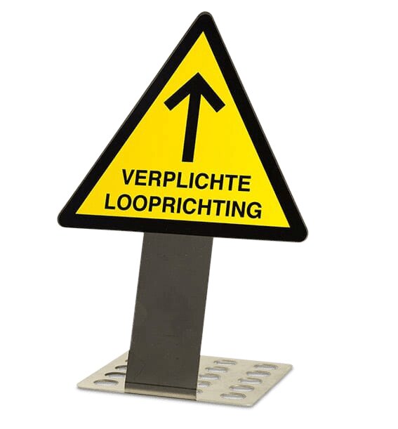 Sticker Verplichte looprichting