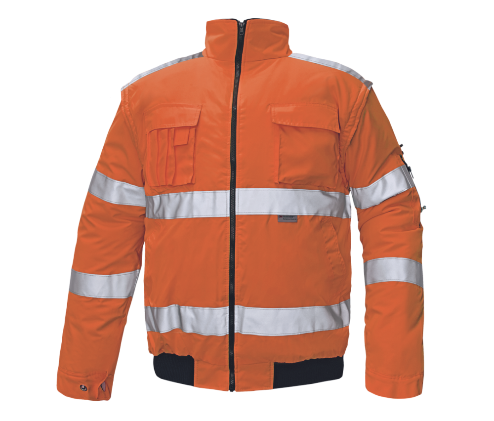 Piloot jas clovelly oranje reflecterend 