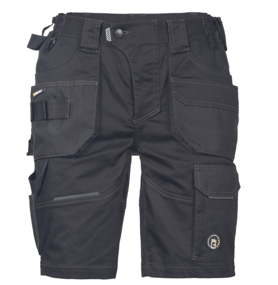 Korte werkbroek dayboro zwart (maten)