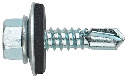 Zelfborendeschroef DIN7504-k 3/8  EV 6,3xmm incl. neopreenring 16mm (Lengtes)