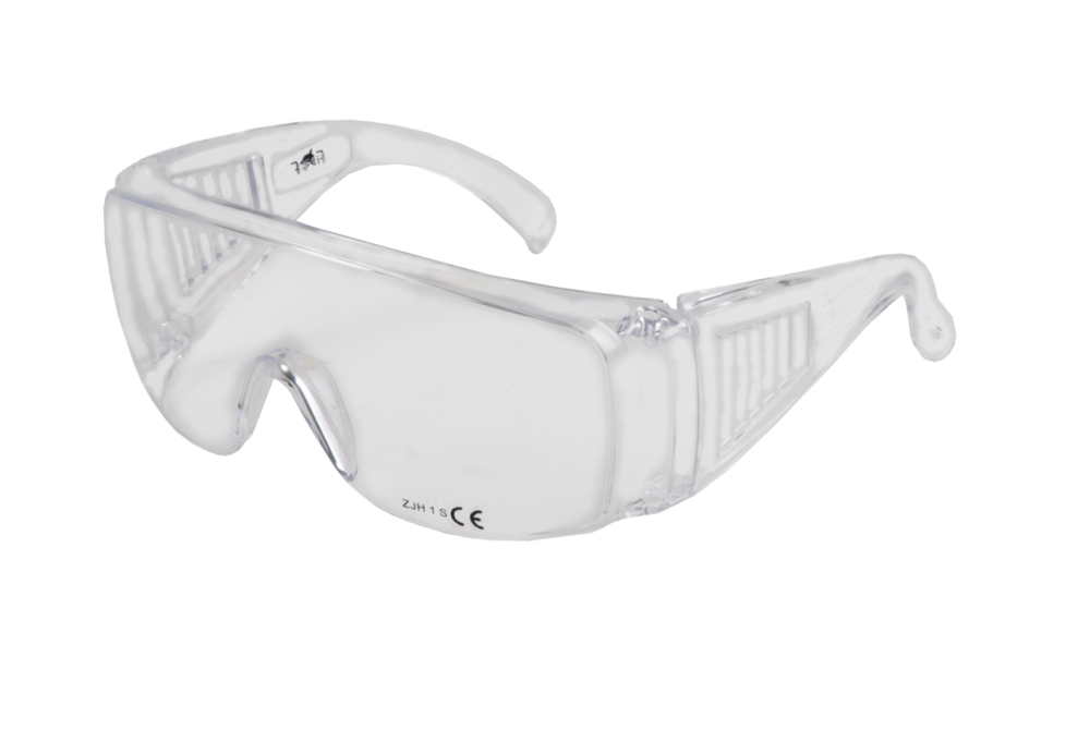 Veiligheids-/overzetbril helder met zijkant bescherming