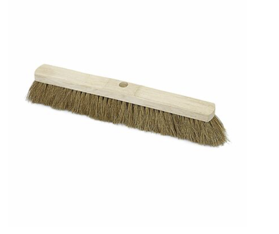 Bezem (Zaalveger) kokos 60cm platte kap