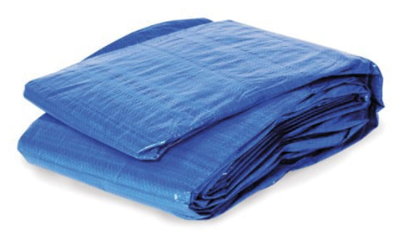 Dekzeil blauw   4 x   5 mtr