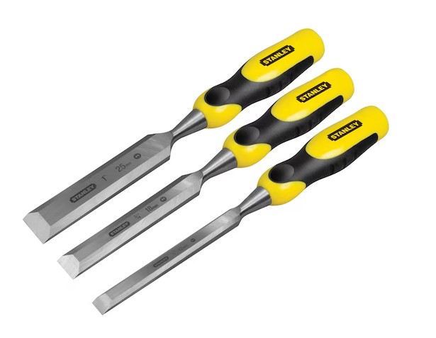 Steekbeitelset 3Dlg. Stanley (12,18,25mm)