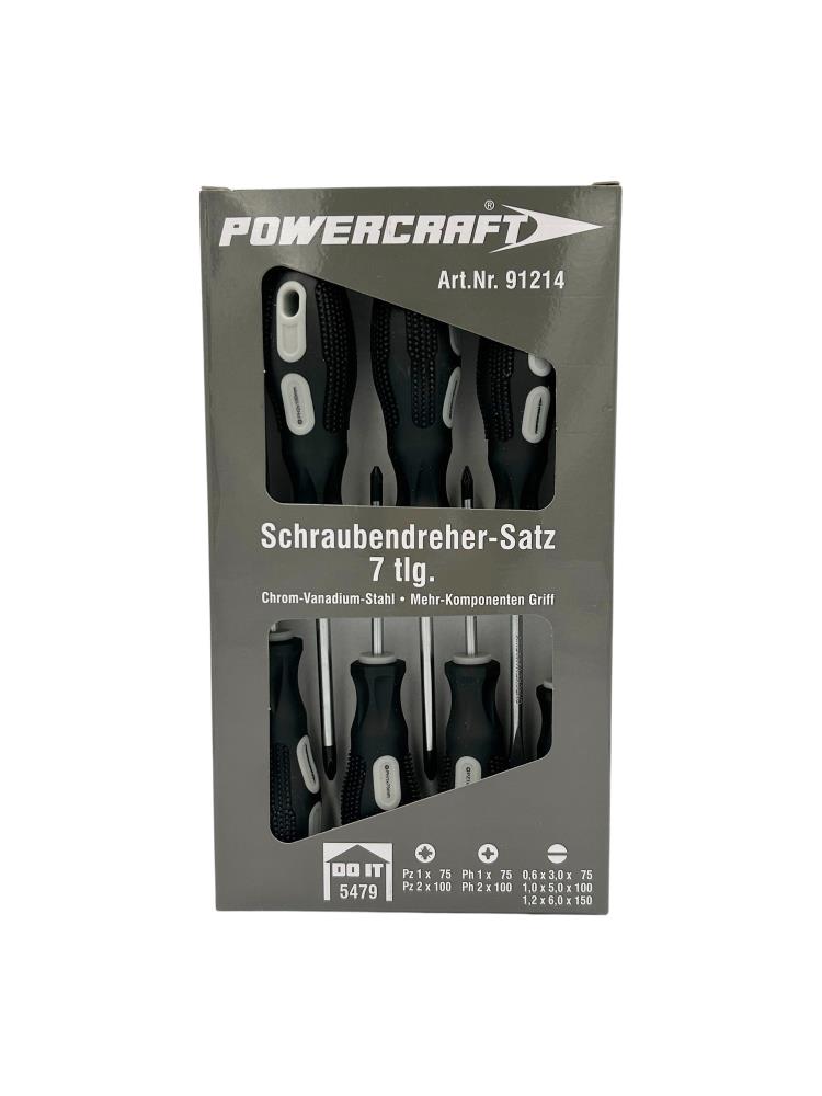 Schroevendraaierset 7-dlg Rd/Zw