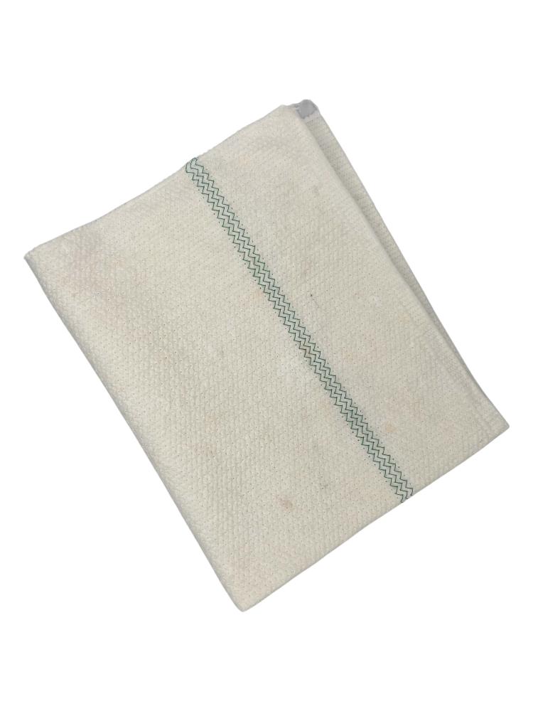 Dweil geweven groene streep 600x500