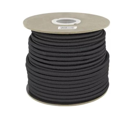 Elastiek op rol 8mmx100mtr zwart