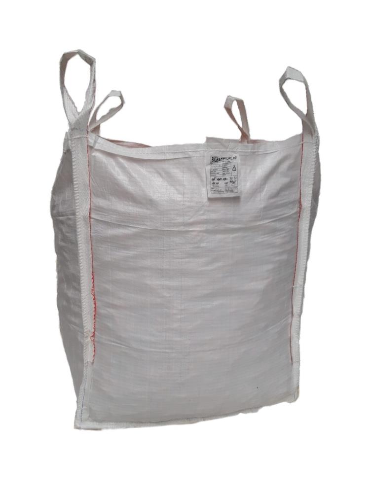 Bigbag open top, vlakke bodem, versteviging hijslussen, 90x90x110 cm 1000kg P/470