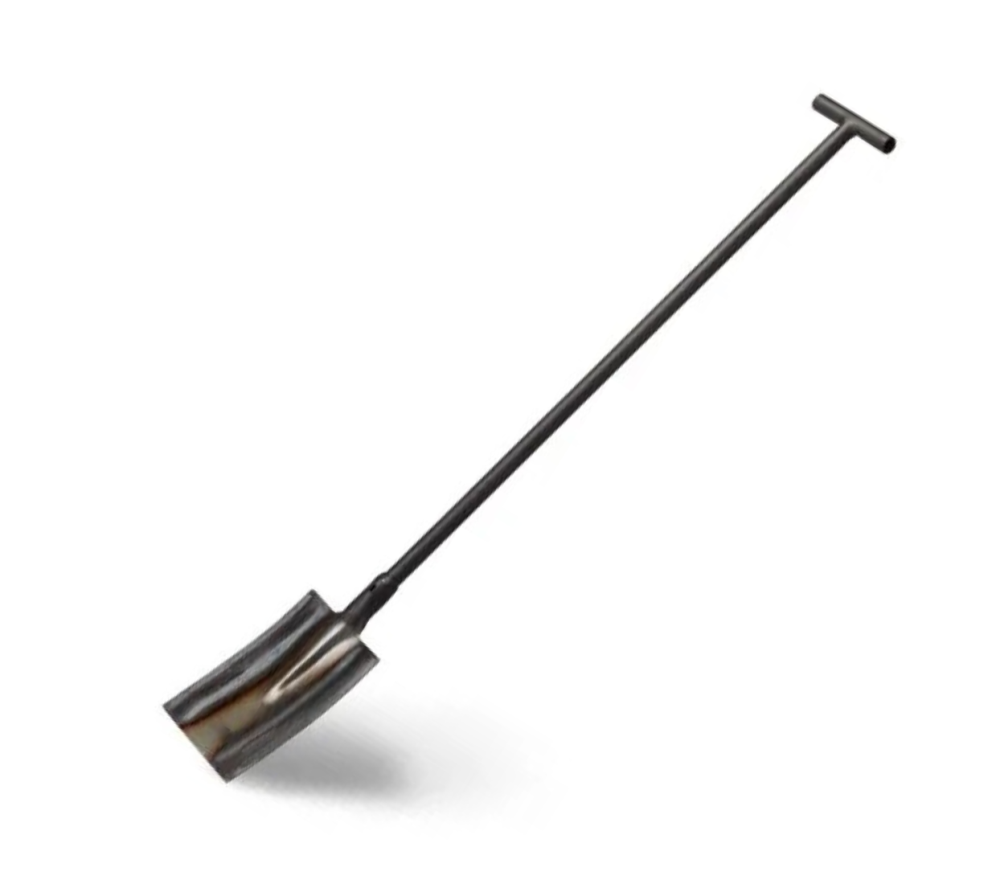 Sloopspade met stalen steel L=1,25 mtr