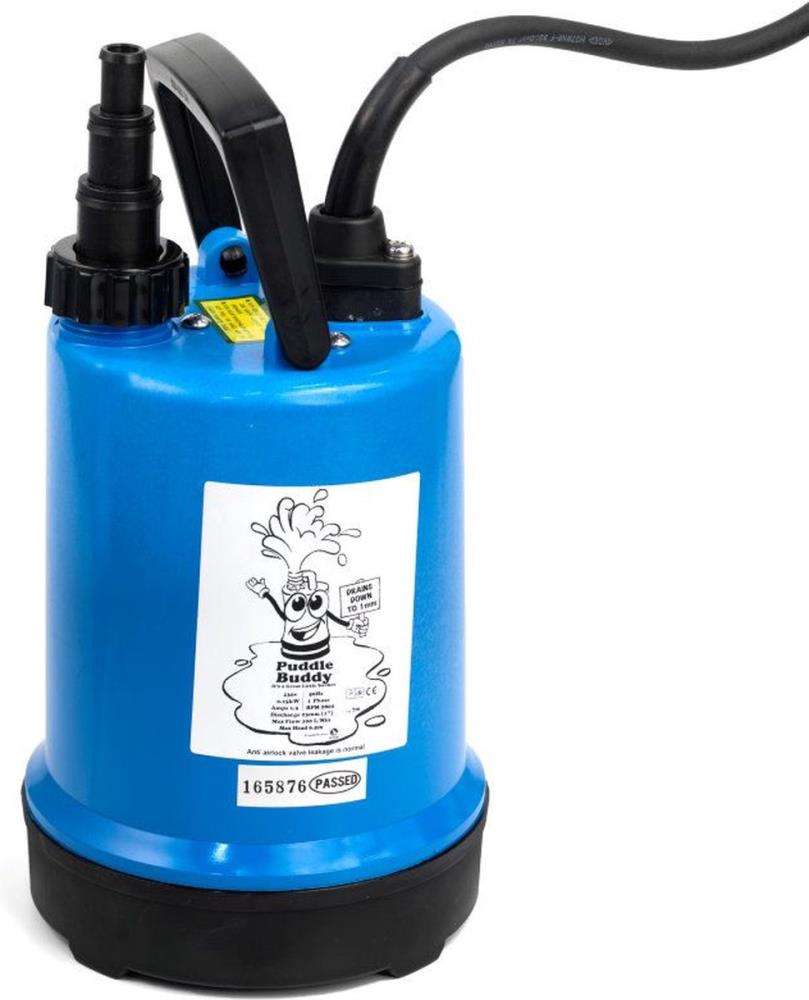 Dompelpomp Puddle Buddy vlakzuiger tot ca. 1mm vloeistofverplaatsing 120ltr/min