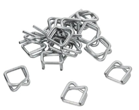 Metalen gespen verpakkingsband linnen 13mm ds à 1000 st.