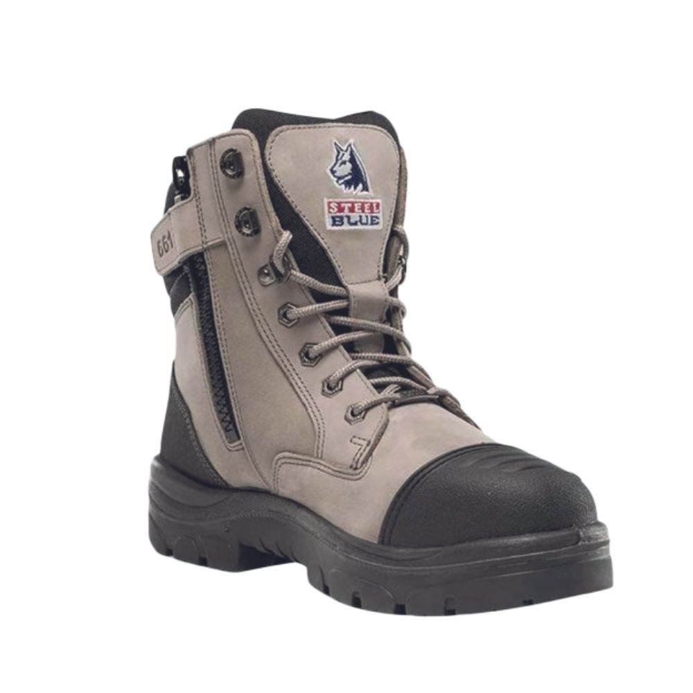 Werkschoen Steel Blue parkes zip S3 hoog Slate 49
