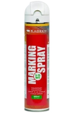 Markeringsverf wit 600ml spuitbus