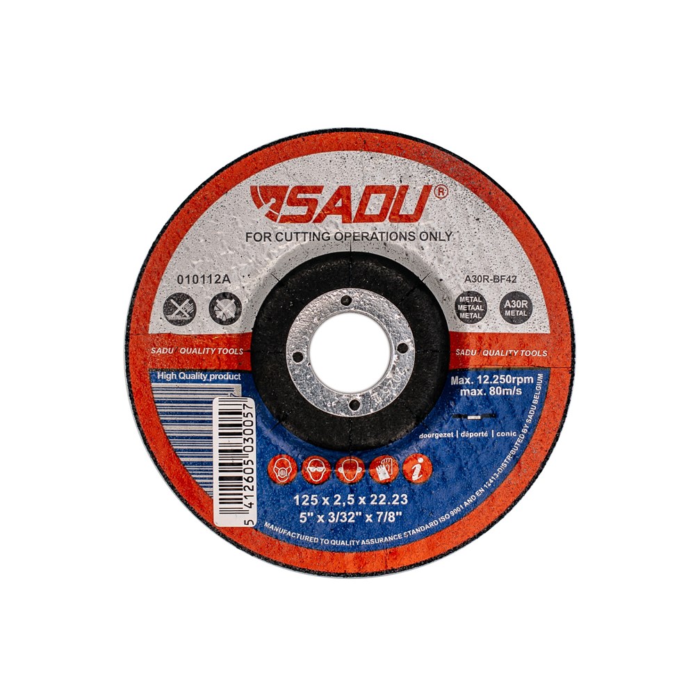 Doorslijpschijf metaal 125x22mm