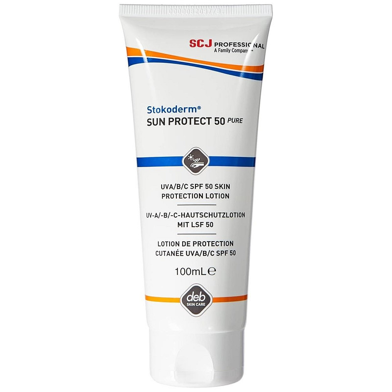 Deb-STOKO Sun Protect 50 Pure tube 100ml voor Professioneel Gebruik
