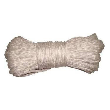 Nylonkoord wit gevlochten 8mm 100mtr
