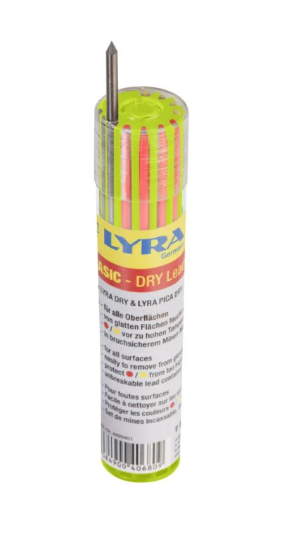 Lyra markeer potlood navulset (GRAPHITE/RED/YELLOW