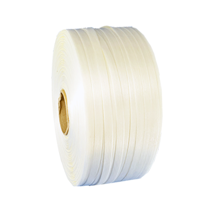 Verpakkingsband Polyester 19mm wit 1100m