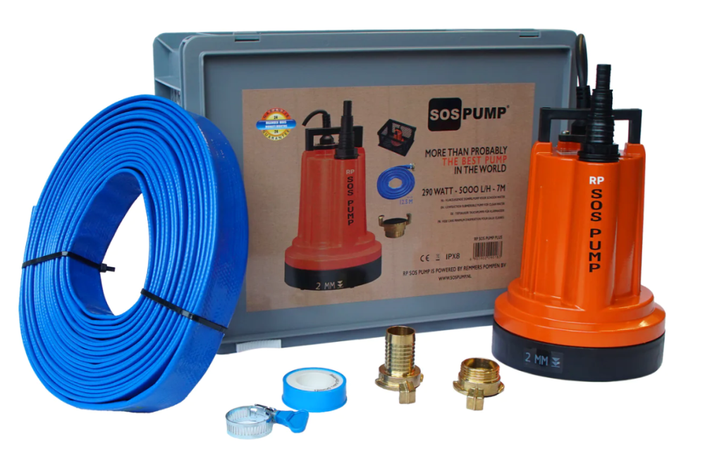 Dompelpomp RP SOS PUMP PLUS (incl. Filterbox, 12.5M Slang & Koppelingen)