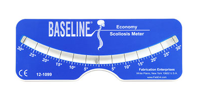 Baseline plastic scoliometer