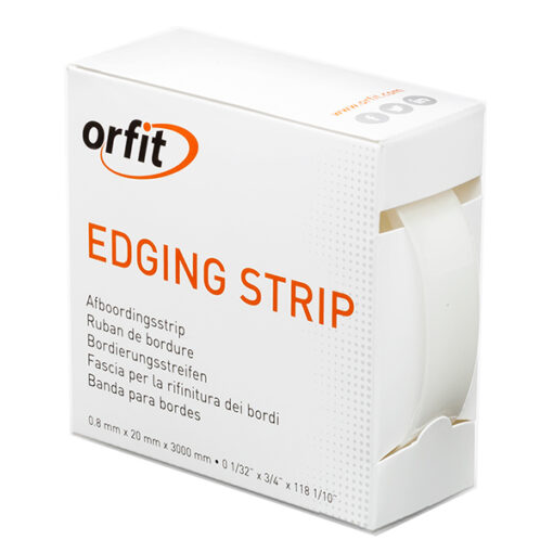 Orfit soft velvet edging strip naturel 1mm x 20mm x 3000mm