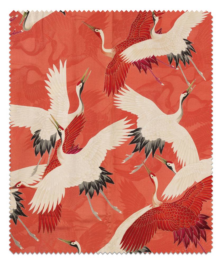 Brillendoekje: Woman haori with Red and White Cranes, Collection Rijksmuseum Amsterdam