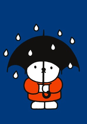 Nijntje - Miffy - Beer met paraplu/ST, Dick Bruna