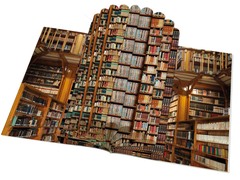 Cadeaupapier: Boeken, Die Klosterbibliothek, Maria Laach