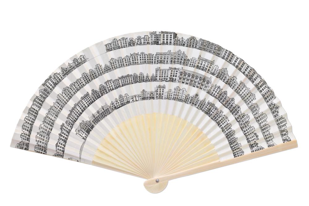 Handwaaier: Canal Houses, Caspar Jacobsz. Philips, Collection Rijksmuseum Amsterdam