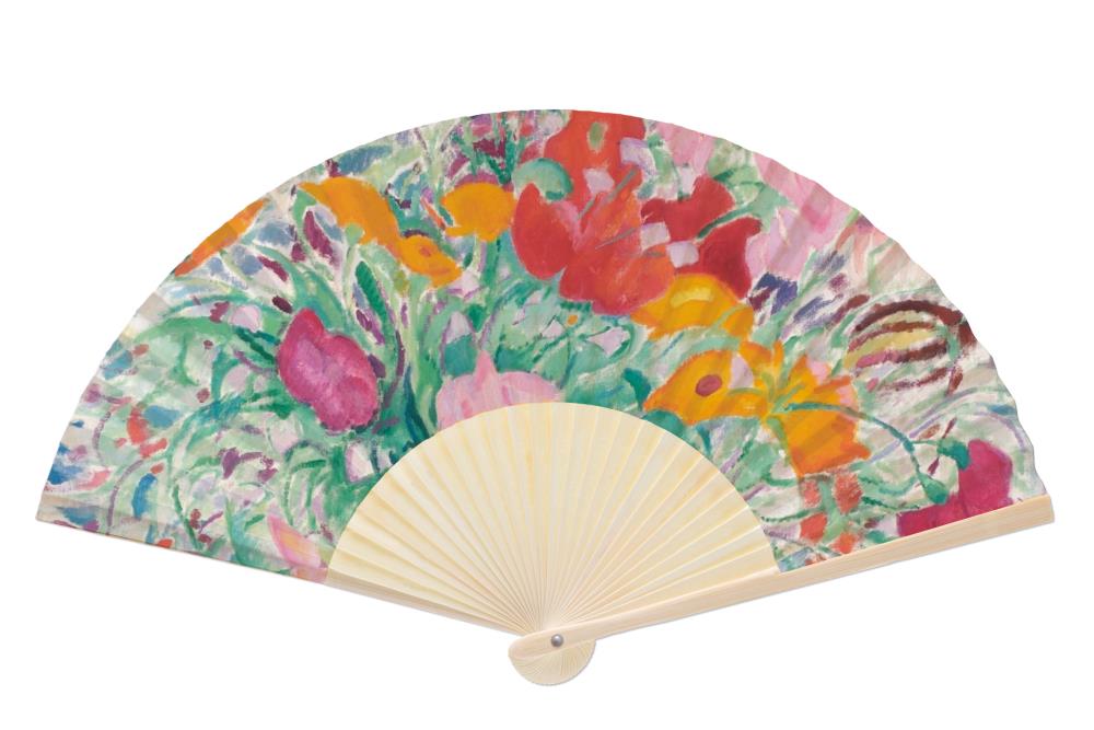 Handwaaier: Zomerbloemen, Leo Gestel, Singer Laren