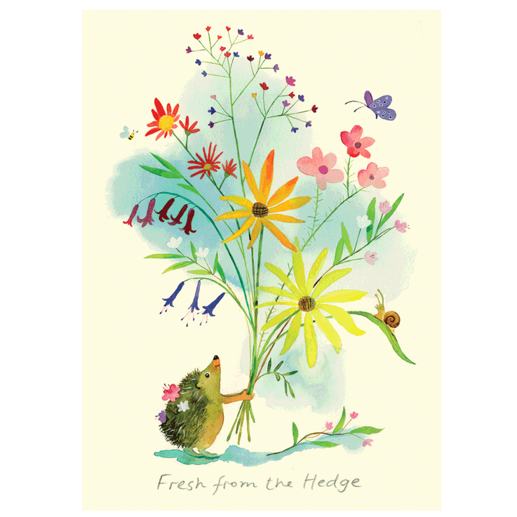 Fresh From The Hedge Card by Anna Shuttlewood