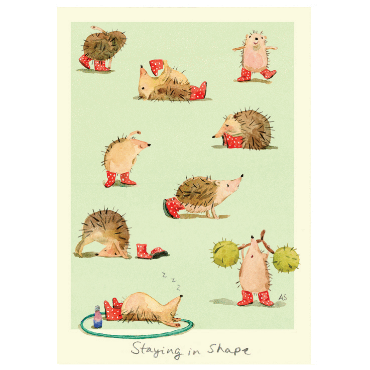 Staying in Shape Card by Anna Shuttlewood
