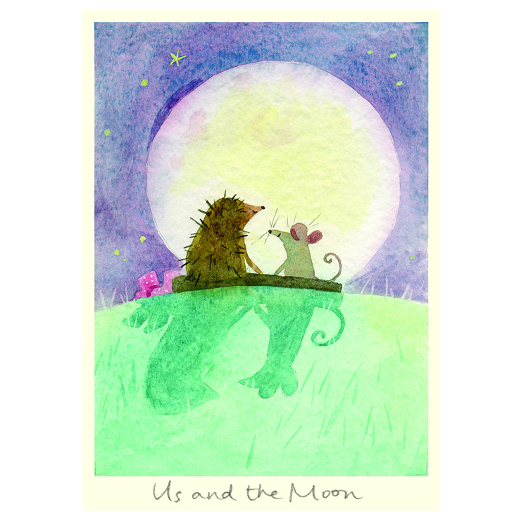 Us and the moon by Anna Shuttlewood (portrait)